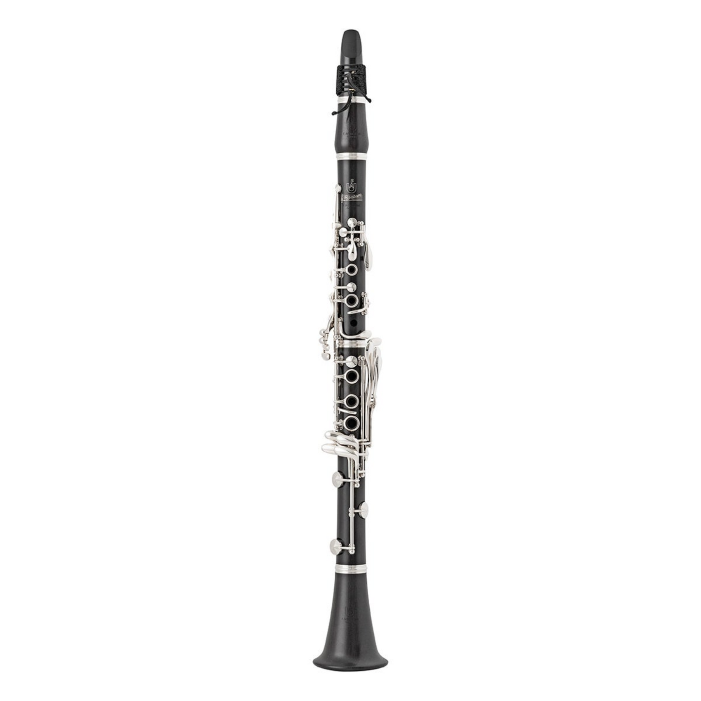 full length photo of Uebel Romanza clarinet on a white background