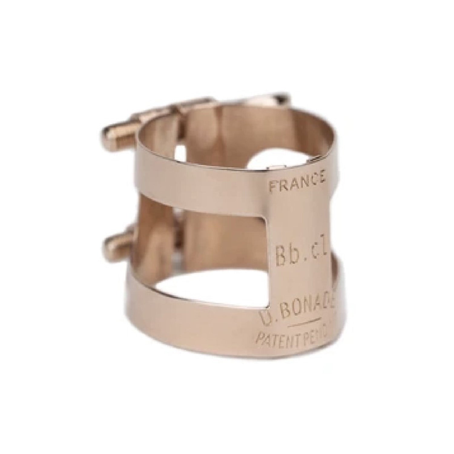 Bonade Bb clarinet ligature in rose gold